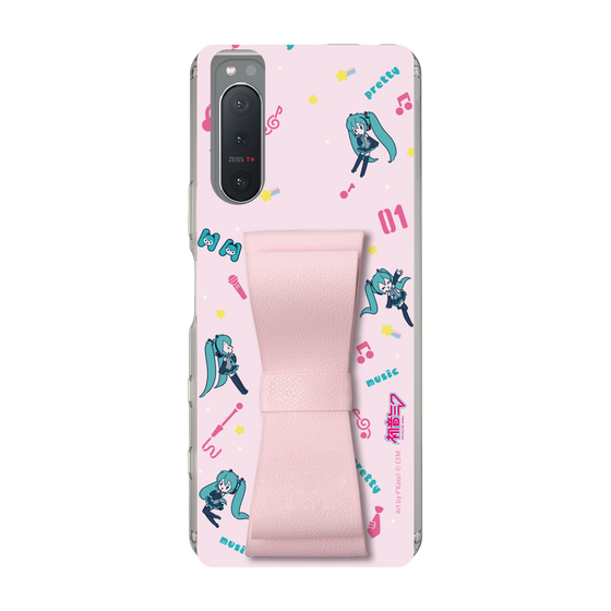 Slim Protection Case - STAND & RING RIBBON Sakura Pink［ HATSUNE MIKU - Ribbon - Instrumental - Pink ］