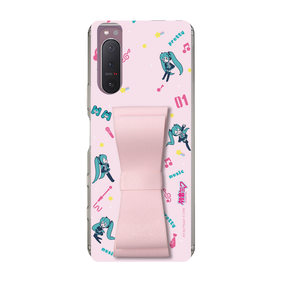Slim Protection Case - STAND & RING RIBBON Sakura Pink［ HATSUNE MIKU - Ribbon - Instrumental - Pink ］