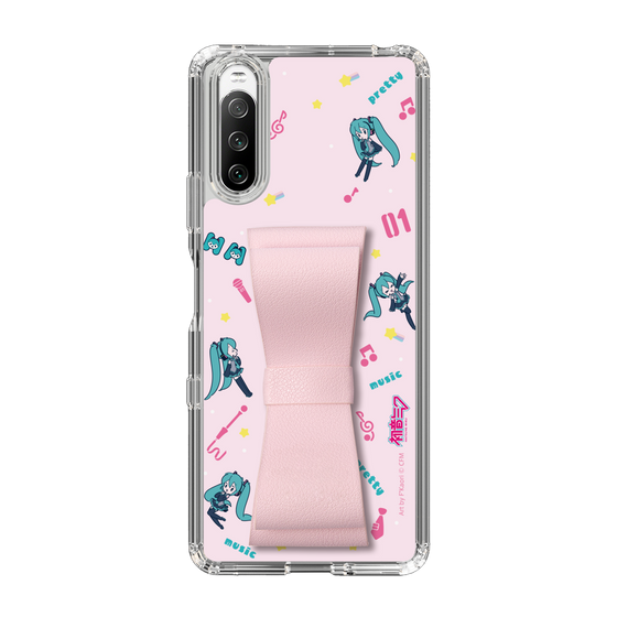 Slim Protection Case - STAND & RING RIBBON Sakura Pink［ HATSUNE MIKU - Ribbon - Instrumental - Pink ］