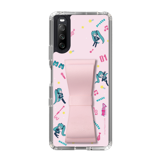 Slim Protection Case - STAND & RING RIBBON Sakura Pink［ HATSUNE MIKU - Ribbon - Instrumental - Pink ］