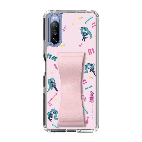 Slim Protection Case - STAND & RING RIBBON Sakura Pink［ HATSUNE MIKU - Ribbon - Instrumental - Pink ］