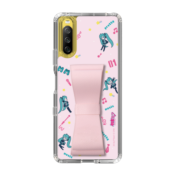 Slim Protection Case - STAND & RING RIBBON Sakura Pink［ HATSUNE MIKU - Ribbon - Instrumental - Pink ］