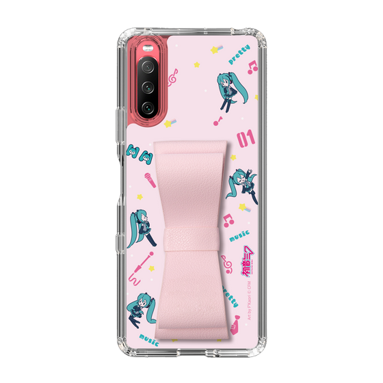 Slim Protection Case - STAND & RING RIBBON Sakura Pink［ HATSUNE MIKU - Ribbon - Instrumental - Pink ］