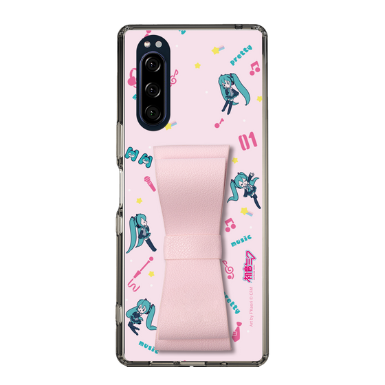 Slim Protection Case - STAND & RING RIBBON Sakura Pink［ HATSUNE MIKU - Ribbon - Instrumental - Pink ］