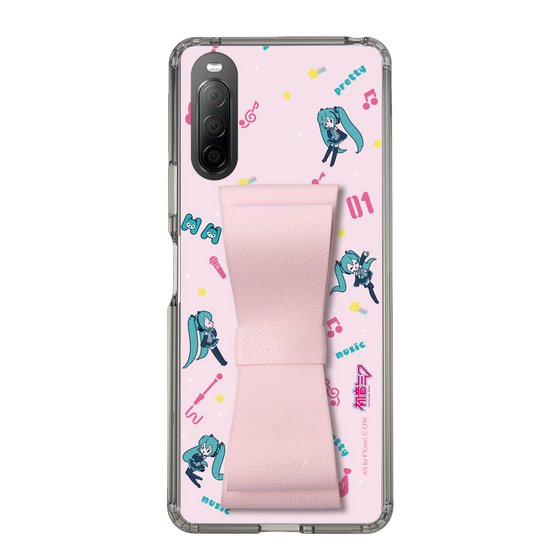 Slim Protection Case - STAND & RING RIBBON Sakura Pink［ HATSUNE MIKU - Ribbon - Instrumental - Pink ］