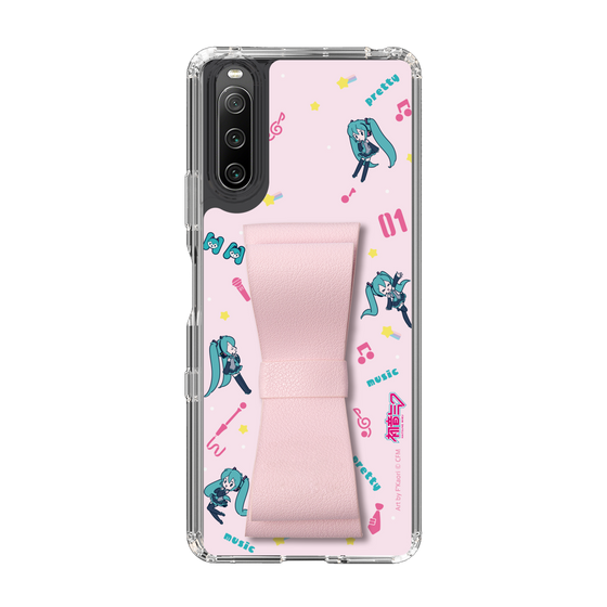 Slim Protection Case - STAND & RING RIBBON Sakura Pink［ HATSUNE MIKU - Ribbon - Instrumental - Pink ］