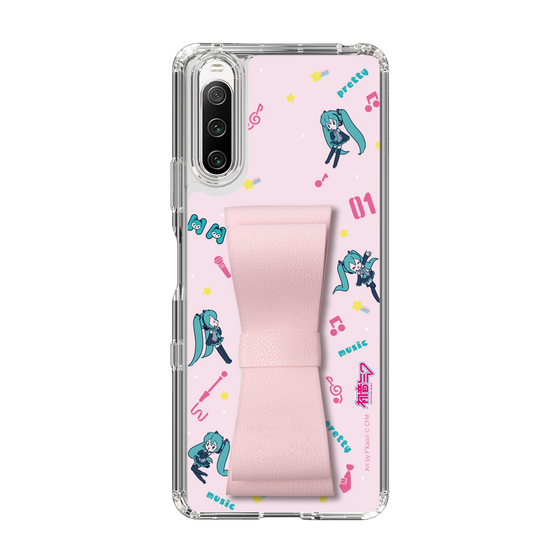Slim Protection Case - STAND & RING RIBBON Sakura Pink［ HATSUNE MIKU - Ribbon - Instrumental - Pink ］