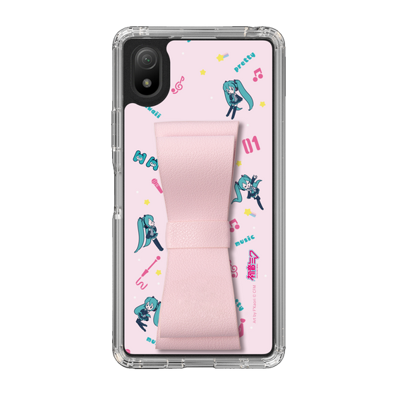 Slim Protection Case - STAND & RING RIBBON Sakura Pink［ HATSUNE MIKU - Ribbon - Instrumental - Pink ］