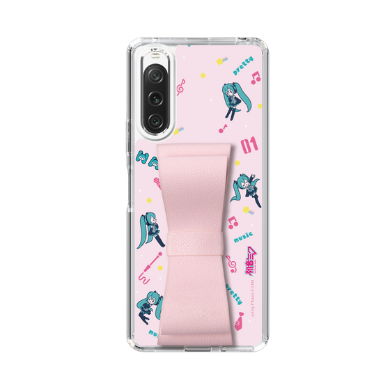 Slim Protection Case - STAND & RING RIBBON Sakura Pink［ HATSUNE MIKU - Ribbon - Instrumental - Pink ］