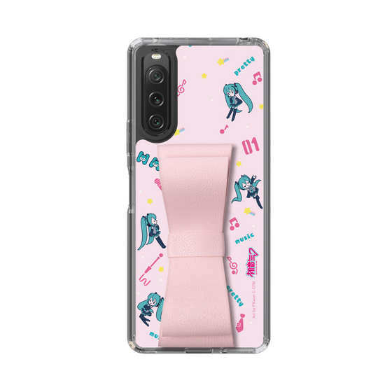 Slim Protection Case - STAND & RING RIBBON Sakura Pink［ HATSUNE MIKU - Ribbon - Instrumental - Pink ］