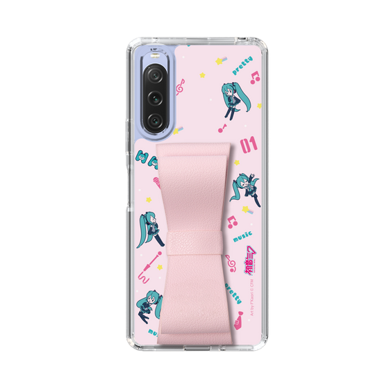 Slim Protection Case - STAND & RING RIBBON Sakura Pink［ HATSUNE MIKU - Ribbon - Instrumental - Pink ］