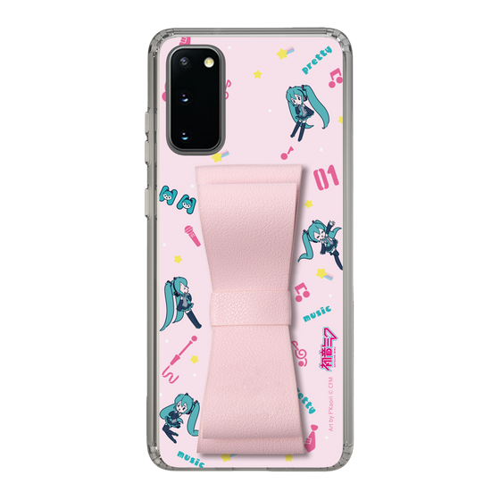 Slim Protection Case - STAND & RING RIBBON Sakura Pink［ HATSUNE MIKU - Ribbon - Instrumental - Pink ］
