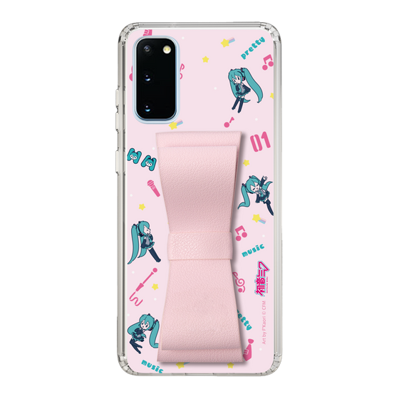 Slim Protection Case - STAND & RING RIBBON Sakura Pink［ HATSUNE MIKU - Ribbon - Instrumental - Pink ］