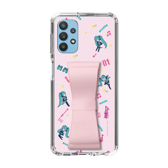 Slim Protection Case - STAND & RING RIBBON Sakura Pink［ HATSUNE MIKU - Ribbon - Instrumental - Pink ］