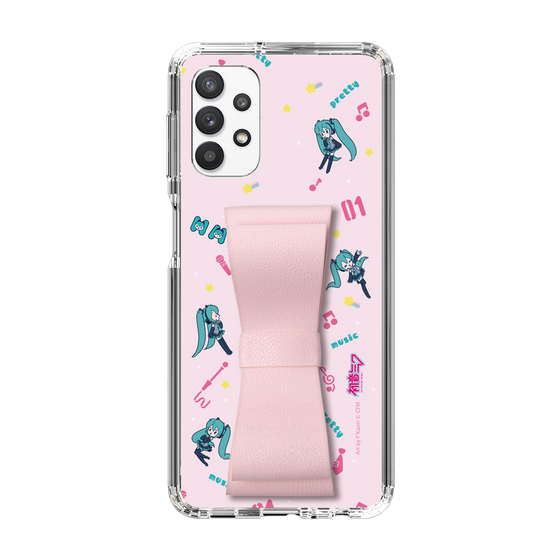 Slim Protection Case - STAND & RING RIBBON Sakura Pink［ HATSUNE MIKU - Ribbon - Instrumental - Pink ］