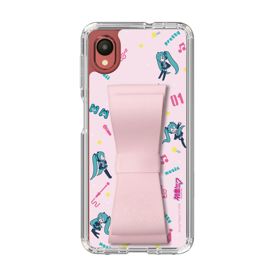 Slim Protection Case - STAND & RING RIBBON Sakura Pink［ HATSUNE MIKU - Ribbon - Instrumental - Pink ］