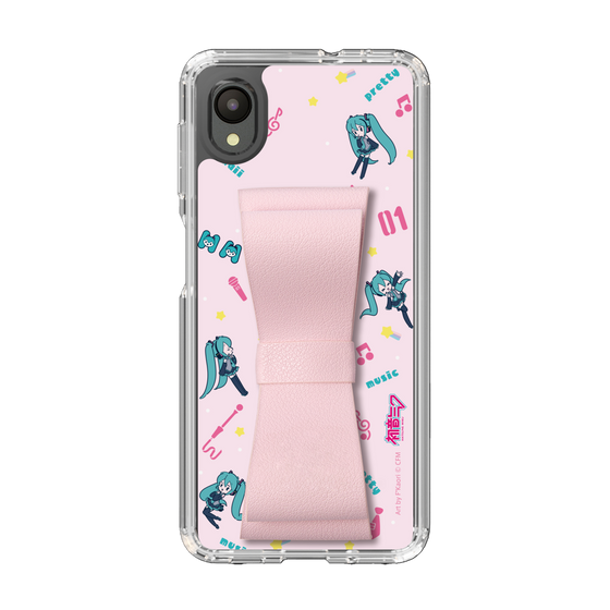 Slim Protection Case - STAND & RING RIBBON Sakura Pink［ HATSUNE MIKU - Ribbon - Instrumental - Pink ］