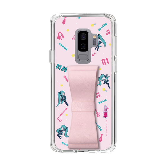 Slim Protection Case - STAND & RING RIBBON Sakura Pink［ HATSUNE MIKU - Ribbon - Instrumental - Pink ］