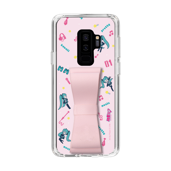 Slim Protection Case - STAND & RING RIBBON Sakura Pink［ HATSUNE MIKU - Ribbon - Instrumental - Pink ］