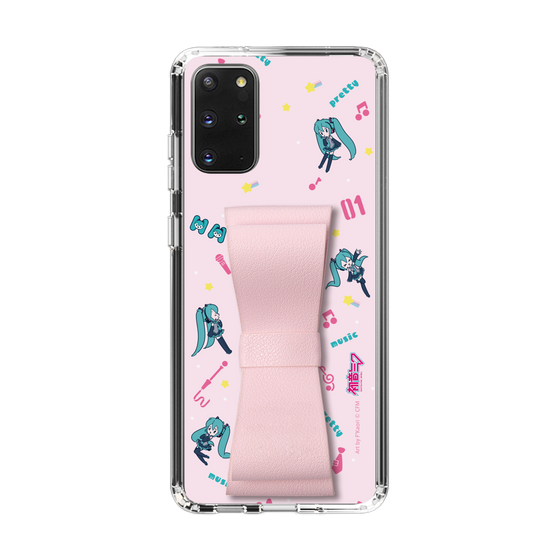 Slim Protection Case - STAND & RING RIBBON Sakura Pink［ HATSUNE MIKU - Ribbon - Instrumental - Pink ］