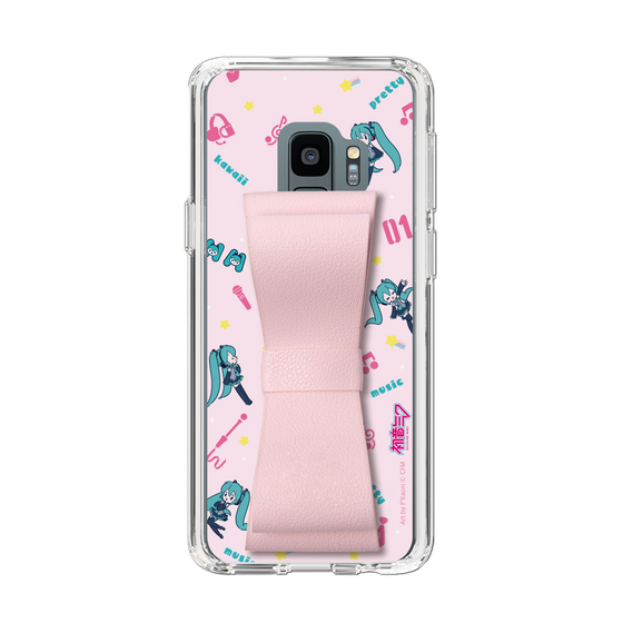 Slim Protection Case - STAND & RING RIBBON Sakura Pink［ HATSUNE MIKU - Ribbon - Instrumental - Pink ］