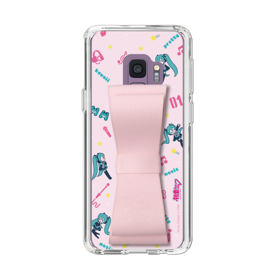 Slim Protection Case - STAND & RING RIBBON Sakura Pink［ HATSUNE MIKU - Ribbon - Instrumental - Pink ］
