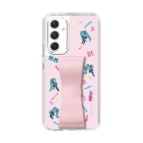 Slim Protection Case - STAND & RING RIBBON Sakura Pink［ HATSUNE MIKU - Ribbon - Instrumental - Pink ］