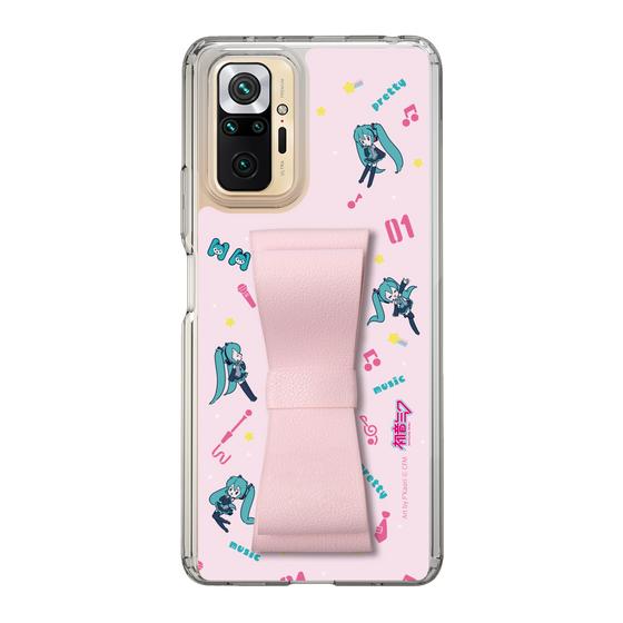 Slim Protection Case - STAND & RING RIBBON Sakura Pink［ HATSUNE MIKU - Ribbon - Instrumental - Pink ］