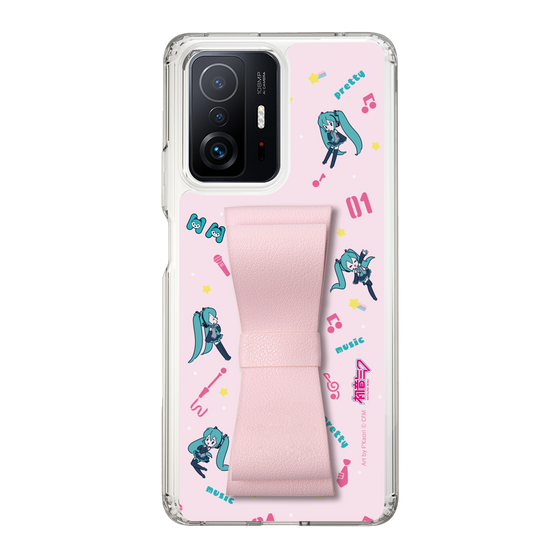 Slim Protection Case - STAND & RING RIBBON Sakura Pink［ HATSUNE MIKU - Ribbon - Instrumental - Pink ］