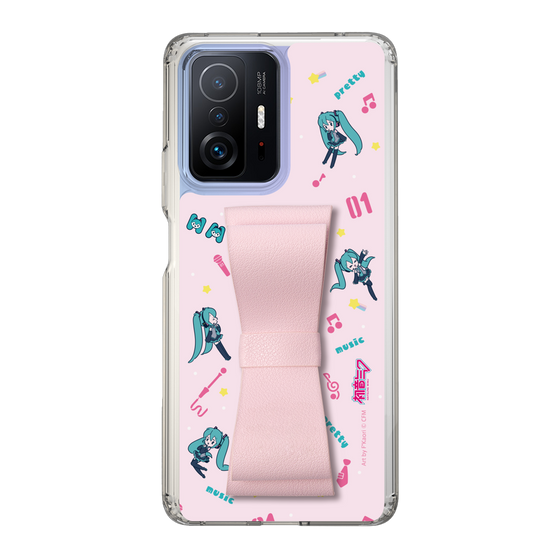 Slim Protection Case - STAND & RING RIBBON Sakura Pink［ HATSUNE MIKU - Ribbon - Instrumental - Pink ］