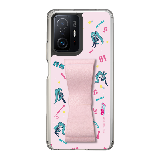 Slim Protection Case - STAND & RING RIBBON Sakura Pink［ HATSUNE MIKU - Ribbon - Instrumental - Pink ］