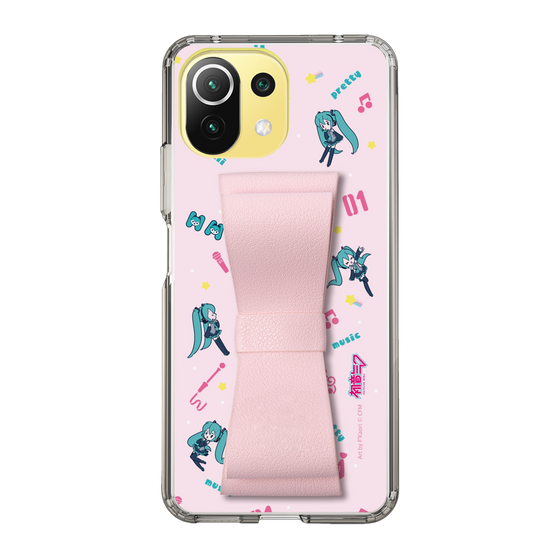 Slim Protection Case - STAND & RING RIBBON Sakura Pink［ HATSUNE MIKU - Ribbon - Instrumental - Pink ］