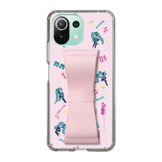 Slim Protection Case - STAND & RING RIBBON Sakura Pink［ HATSUNE MIKU - Ribbon - Instrumental - Pink ］