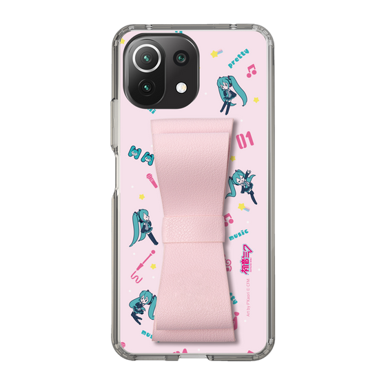 Slim Protection Case - STAND & RING RIBBON Sakura Pink［ HATSUNE MIKU - Ribbon - Instrumental - Pink ］
