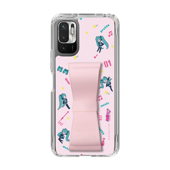 Slim Protection Case - STAND & RING RIBBON Sakura Pink［ HATSUNE MIKU - Ribbon - Instrumental - Pink ］