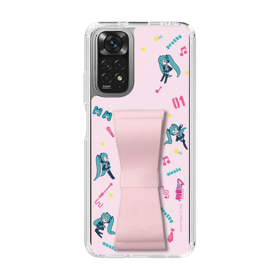 Slim Protection Case - STAND & RING RIBBON Sakura Pink［ HATSUNE MIKU - Ribbon - Instrumental - Pink ］
