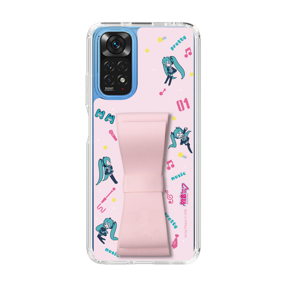 Slim Protection Case - STAND & RING RIBBON Sakura Pink［ HATSUNE MIKU - Ribbon - Instrumental - Pink ］