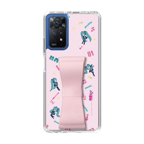 Slim Protection Case - STAND & RING RIBBON Sakura Pink［ HATSUNE MIKU - Ribbon - Instrumental - Pink ］