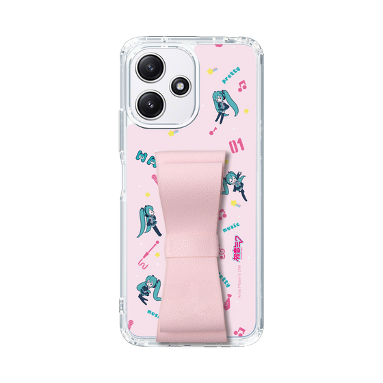 Slim Protection Case - STAND & RING RIBBON Sakura Pink［ HATSUNE MIKU - Ribbon - Instrumental - Pink ］