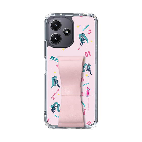 Slim Protection Case - STAND & RING RIBBON Sakura Pink［ HATSUNE MIKU - Ribbon - Instrumental - Pink ］