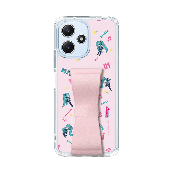 Slim Protection Case - STAND & RING RIBBON Sakura Pink［ HATSUNE MIKU - Ribbon - Instrumental - Pink ］