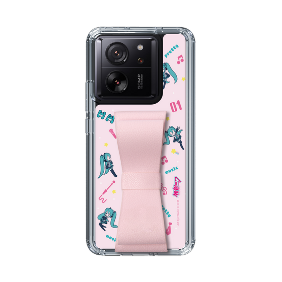 Slim Protection Case - STAND & RING RIBBON Sakura Pink［ HATSUNE MIKU - Ribbon - Instrumental - Pink ］