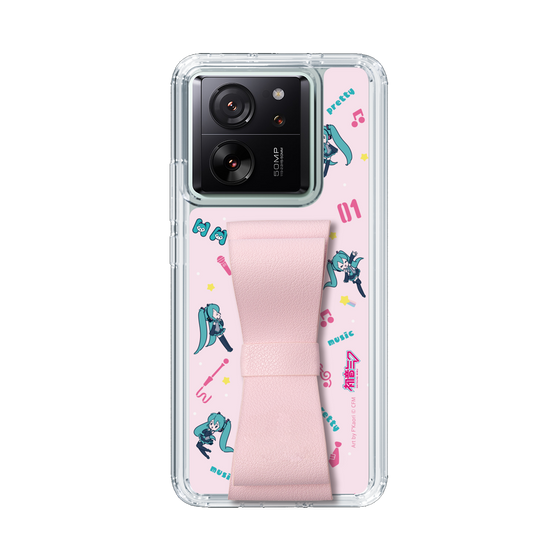 Slim Protection Case - STAND & RING RIBBON Sakura Pink［ HATSUNE MIKU - Ribbon - Instrumental - Pink ］