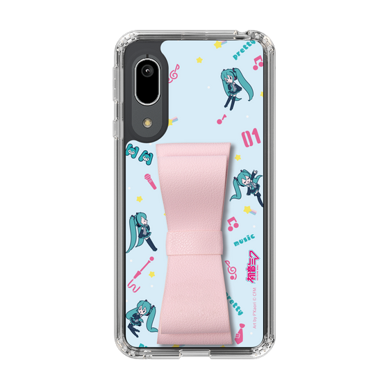 Slim Protection Case - STAND & RING RIBBON Sakura Pink［ HATSUNE MIKU - Ribbon - Instrumental - Blue ］
