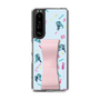Slim Protection Case - STAND & RING RIBBON Sakura Pink［ HATSUNE MIKU - Ribbon - Instrumental - Blue ］
