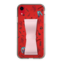 Slim Protection Case - STAND & RING RIBBON Sakura Pink［ HATSUNE MIKU - Ribbon - Instrumental - Monochrome ］