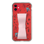 Slim Protection Case - STAND & RING RIBBON Sakura Pink［ HATSUNE MIKU - Ribbon - Instrumental - Monochrome ］