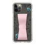 Slim Protection Case - STAND & RING RIBBON Sakura Pink［ HATSUNE MIKU - Ribbon - Instrumental - Monochrome ］