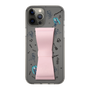 Slim Protection Case - STAND & RING RIBBON Sakura Pink［ HATSUNE MIKU - Ribbon - Instrumental - Monochrome ］