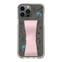 Slim Protection Case - STAND & RING RIBBON Sakura Pink［ HATSUNE MIKU - Ribbon - Instrumental - Monochrome ］